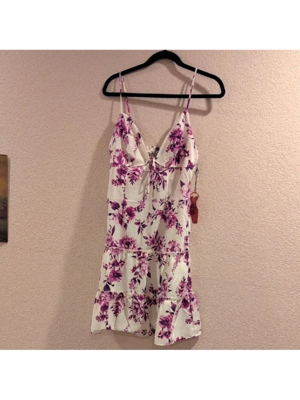 Haute Monde Floral Dress Spaghetti Straps, Medium,Runs Small,See Measuremens,New - Picture 2 of 8
